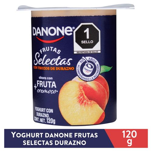 Yogurt Danone Vaso Durazno - 120 g