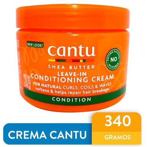 Crema Cantu Condicionadora Sin Enjuague, Suavisa Y Ayuda A Reparar El Cabello - 340ml