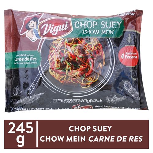 Chop suey Vigui con salsa sabor a carne de res - 245 g