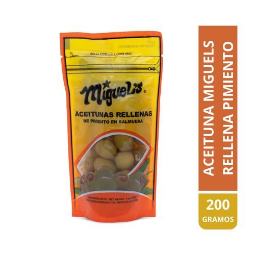 Aceituna Miguel's rellena pimiento - 200 g