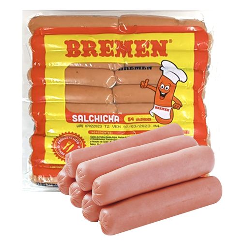 Bremen Salchicha 54 Unidades 2780g