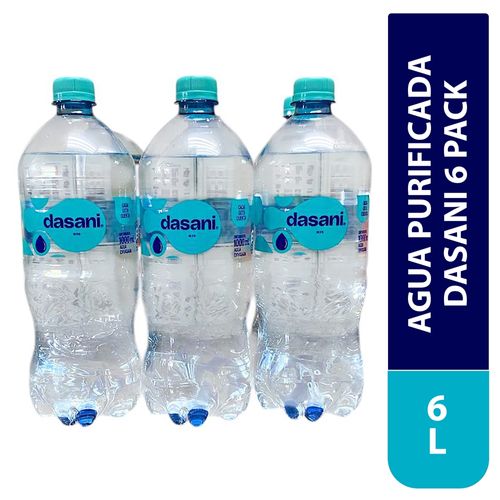 Agua potable Dasani 6 pack -6 L