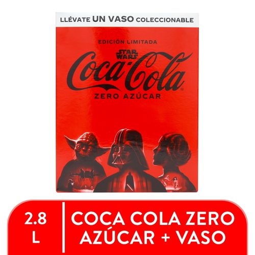 Cola Zero Azúcar con vaso - 8 Pack