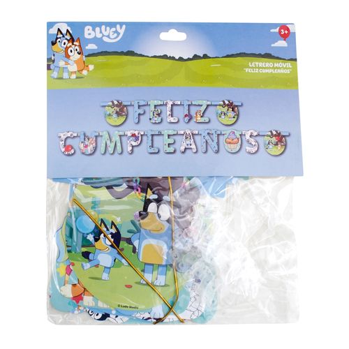 Letrero Cumple Bluey 1u