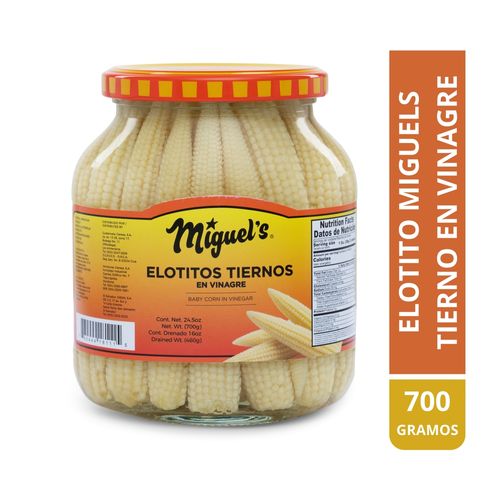 Elotito Miguel's Tierno Enteros en Vinagre - 700 g