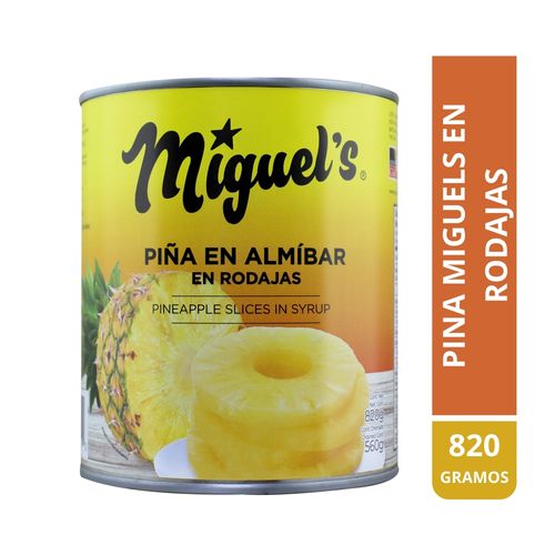 Piña Miguel's En Almibar Rodajas - 820 g