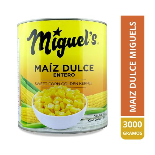Maiz Miguels Dulce Entero - 3000 g