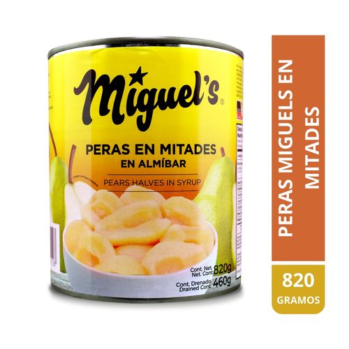 Peras Miguel's En Mitades - 820 g