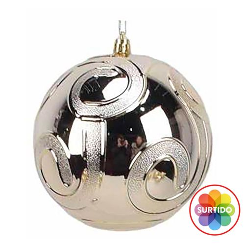 Esfera Dorada Textura 120mm