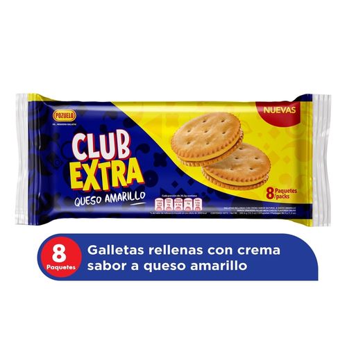 Galleta Pozuelo Club Extra Queso Amarillo 8 Uds - 289.6 g