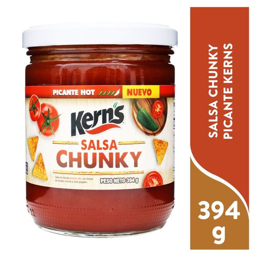 Salsa Kerns chunky picante hot – 394 g