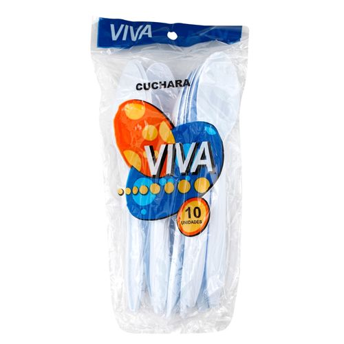 Cuchara Viva Desechable - 10 unidades
