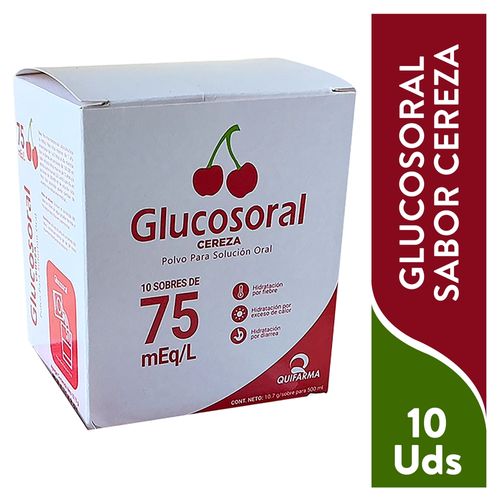 Glucosoral Polvo Cereza x 10 Sobres