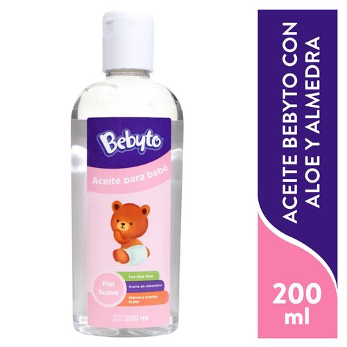Aceite Para Bebe Con Aloe Y Almedra Marca Bebyto - 200 ml