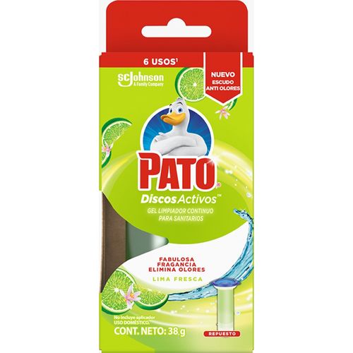 Limpiador Baños Pato Discos Activos Cítrico Repuesto - 36 ml