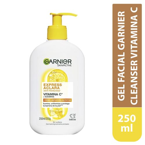 Crema Limpiadora Nutritiva Garnier Express Aclara Anti Manchas - 250ml