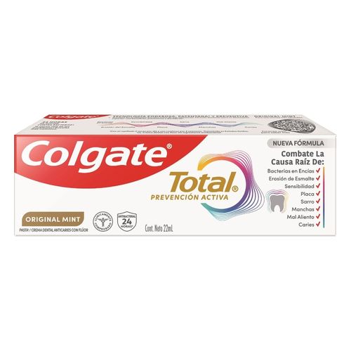 Pasta Dental Colgate Total Original Mint Prevención Activa - 22 ml