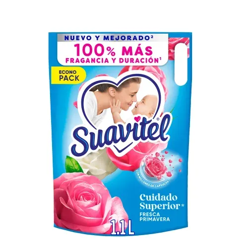 Suavizante de Telas Suavitel Cuidado Superior Fresca Primavera Econo - 1.1L