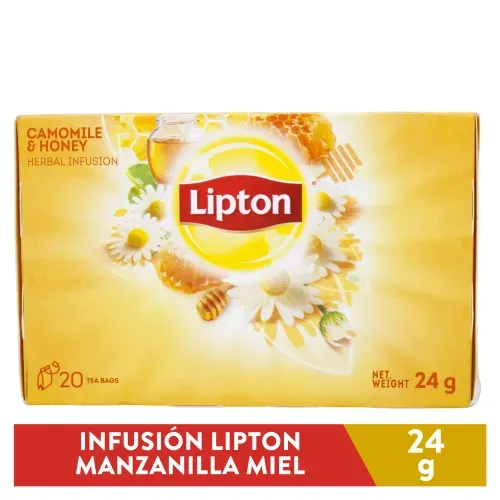 Infusion Lipton Manzanilla Miel 24 Gr