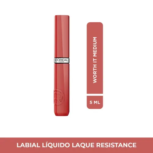 Labial Líquido L'Oreal Infallible Laque Resistance Worth It Medium 5ml