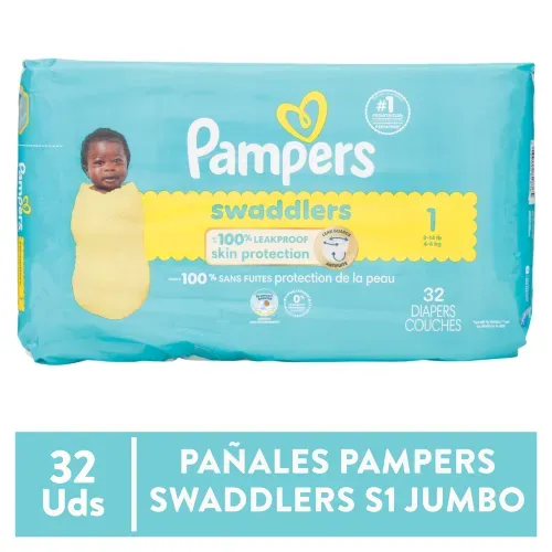 Pañales Pampers Swaddlers Jumbo