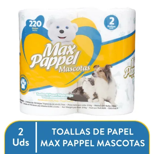 Toalla De Papel Maxpappel Pet 2r 1ea