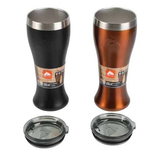 Jarras cerveceras Ozark Trail de acero inoxidable con destapador de botella capacidad 20 oz - 3 Pzas