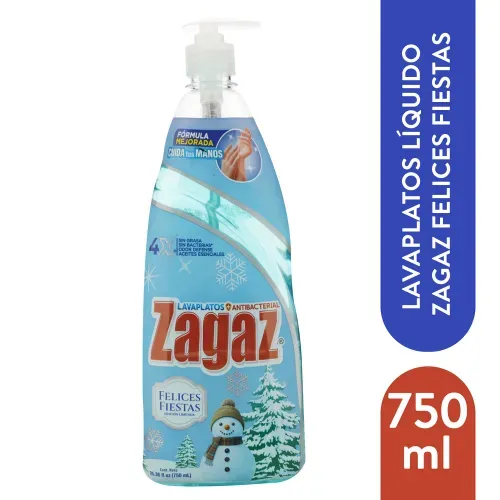 Lavaplatos Zagaz Felices Fiestas 750Ml