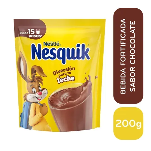 Bebida En Polvo Marca Nesquik Sabor A Chocolate - 200 g