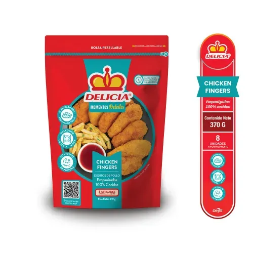 Deditos Delicia de pollo empanizados - 370 g