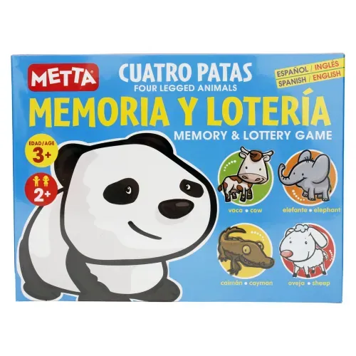 Juego de mesa Metta memoriay loteria animales y aves
