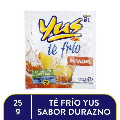 Bebida En Polvo Yus Te Durazno - 25 g