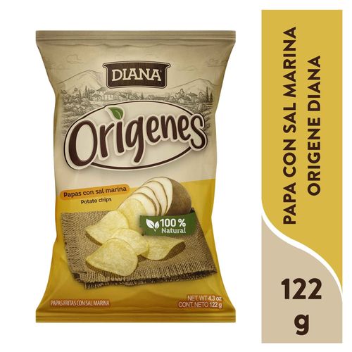 Papas Diana Origenes con Sal Marina - 122 g