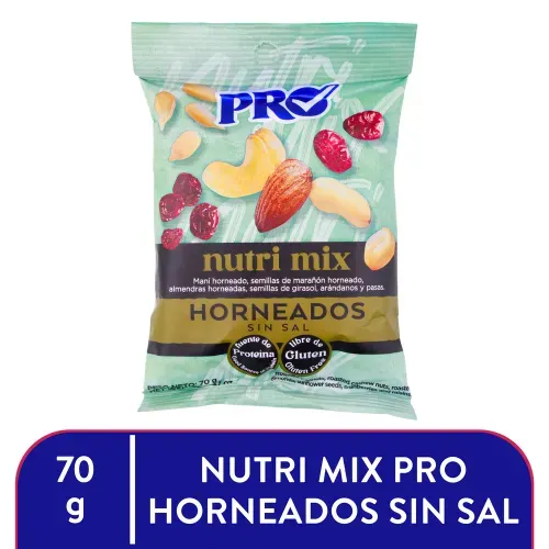 Semillas Pro Nutri Mix horneados sin sal - 70 g