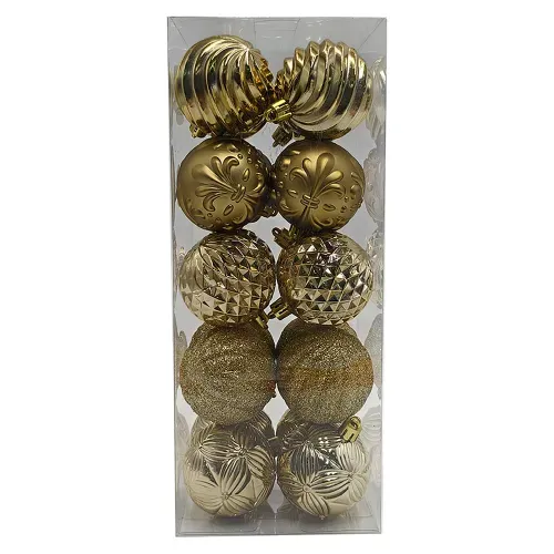 Esferas Doradas 60mm Set 20u