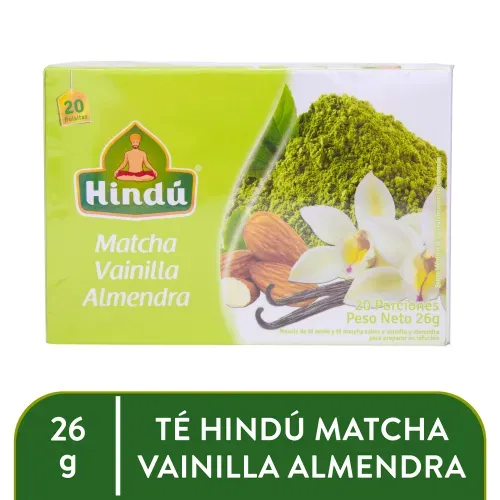 Hindu Te Verde Matcha Vainilla Alme 30g