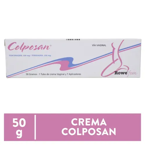Anticonceptivos, Hormonal y Salud Sexual Rowe Crema Colposan 50 g 1und