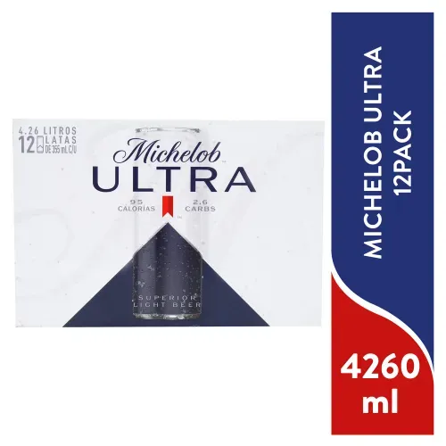 Cerveza Michelob Ultra lata 12 Pack - 4260 ml