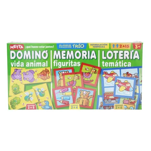 Juego de mesa Metta  3 en 1