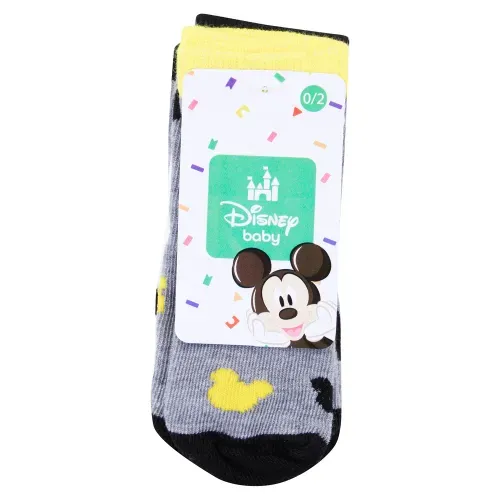 Calcetin Disney Mickey Bebe 0 A 2 3Pk