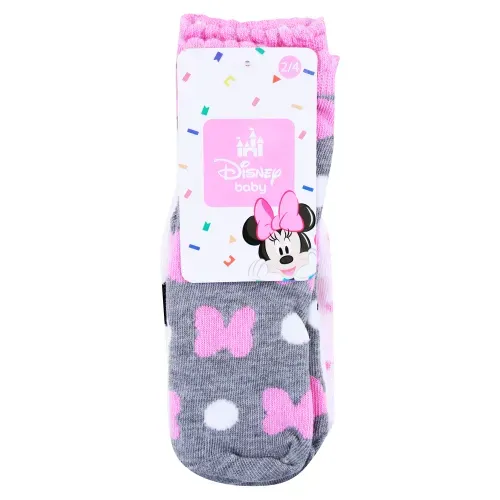 Calcetin Disney Minnie Bebe 2 A 4 3Pk