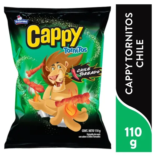 Snack Yummies Cappy Tornitos Chile - 110 g