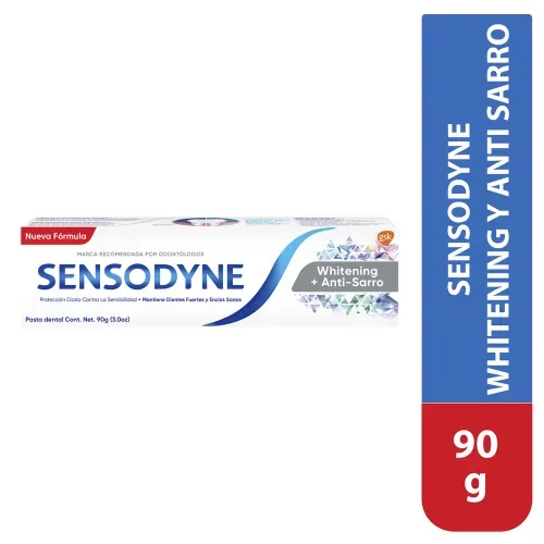 Pasta Dental Sensodyne Sensodyne Whitening y Anti Sarro 90g