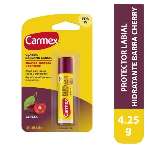 Protector Labial Carmex hidratante barra cherry