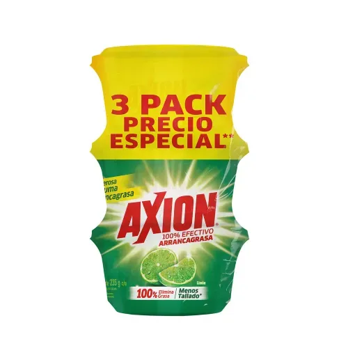 Lavaplatos en pasta Axion limón 3 pack - 705 g
