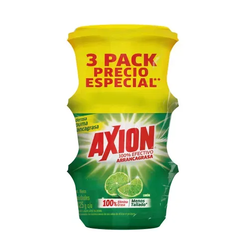 Lavaplatos Axion Limón Pasta 3 Pack - 425 g