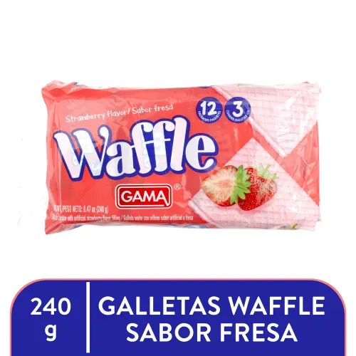 Galleta Waffle Gama Fresa - 240 g