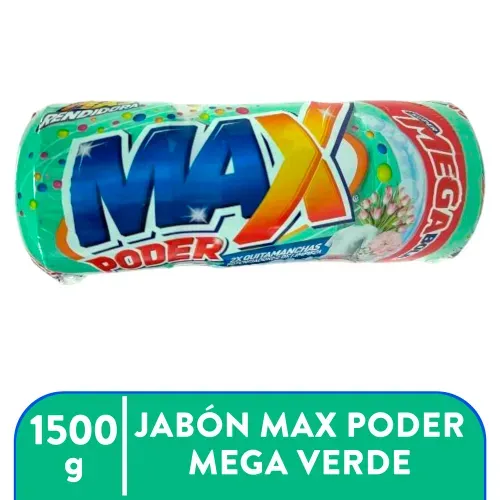 Imagen de Jabon Maxpoder Mega Verde 1500gr