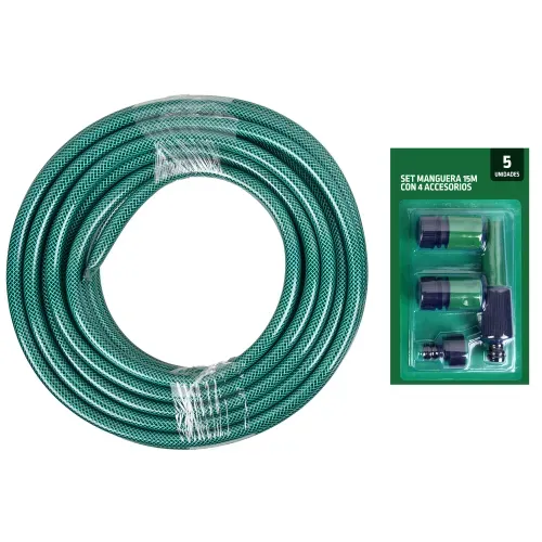 Manguera Expert Gardener Set 4 accesorios  - 15cm