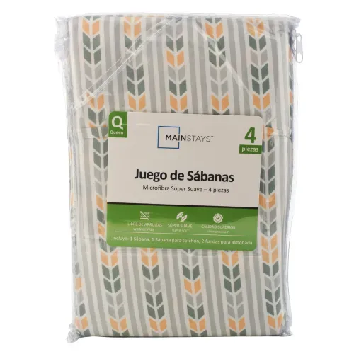 Set De Sábanas Mainstays Queen Arcos